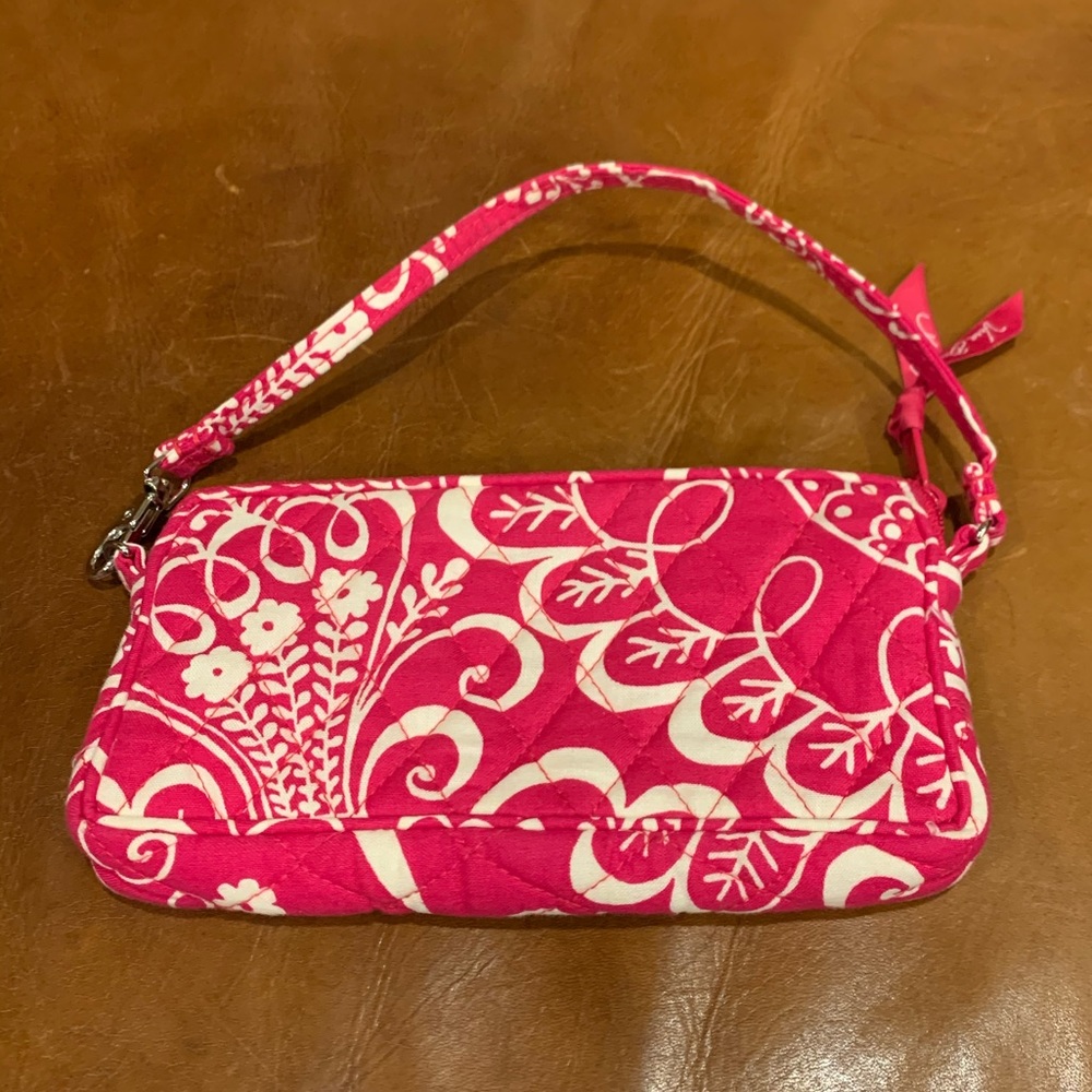 Vera Bradley Twirly Birds Pink Wristlet Wallet